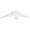 Ekena Millwork Alberta Architectural Grade PVC Gable Bracket, 96"W x 16"H x 4"D x 6"F, 4/12 Pitch GBP096X16X0406ALB00 - alternate 1